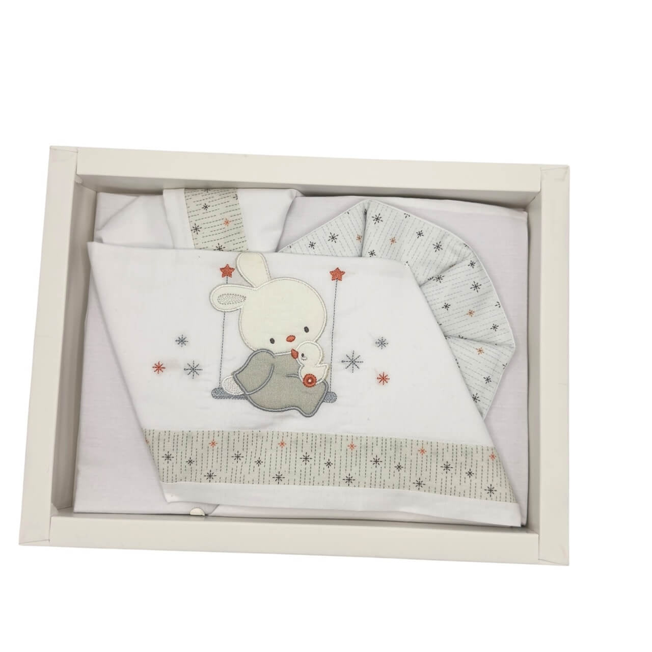 Komplettes Kinderbett Raupe 100% Baumwolle