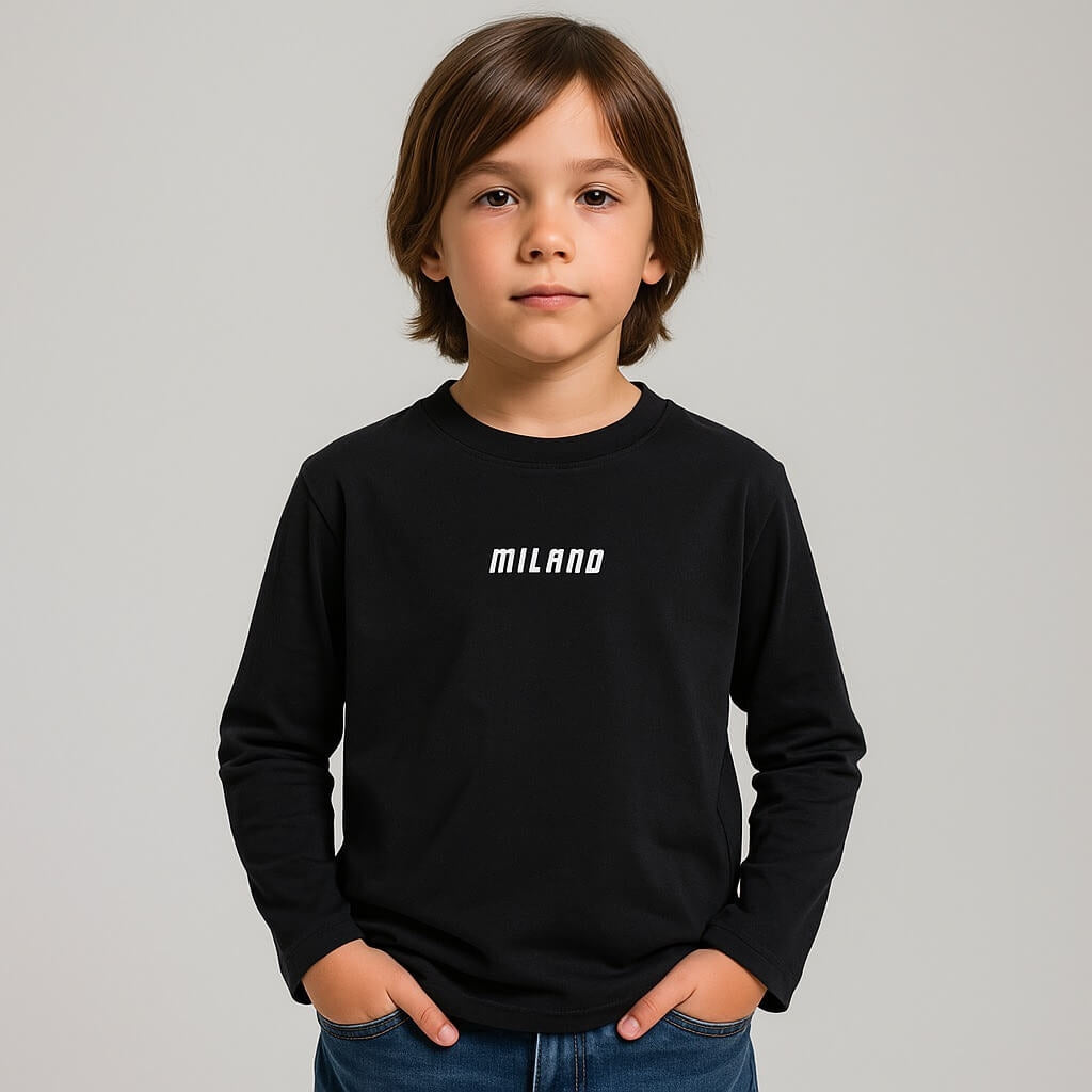 Langarmshirt aus warmem Baumwollstoff
