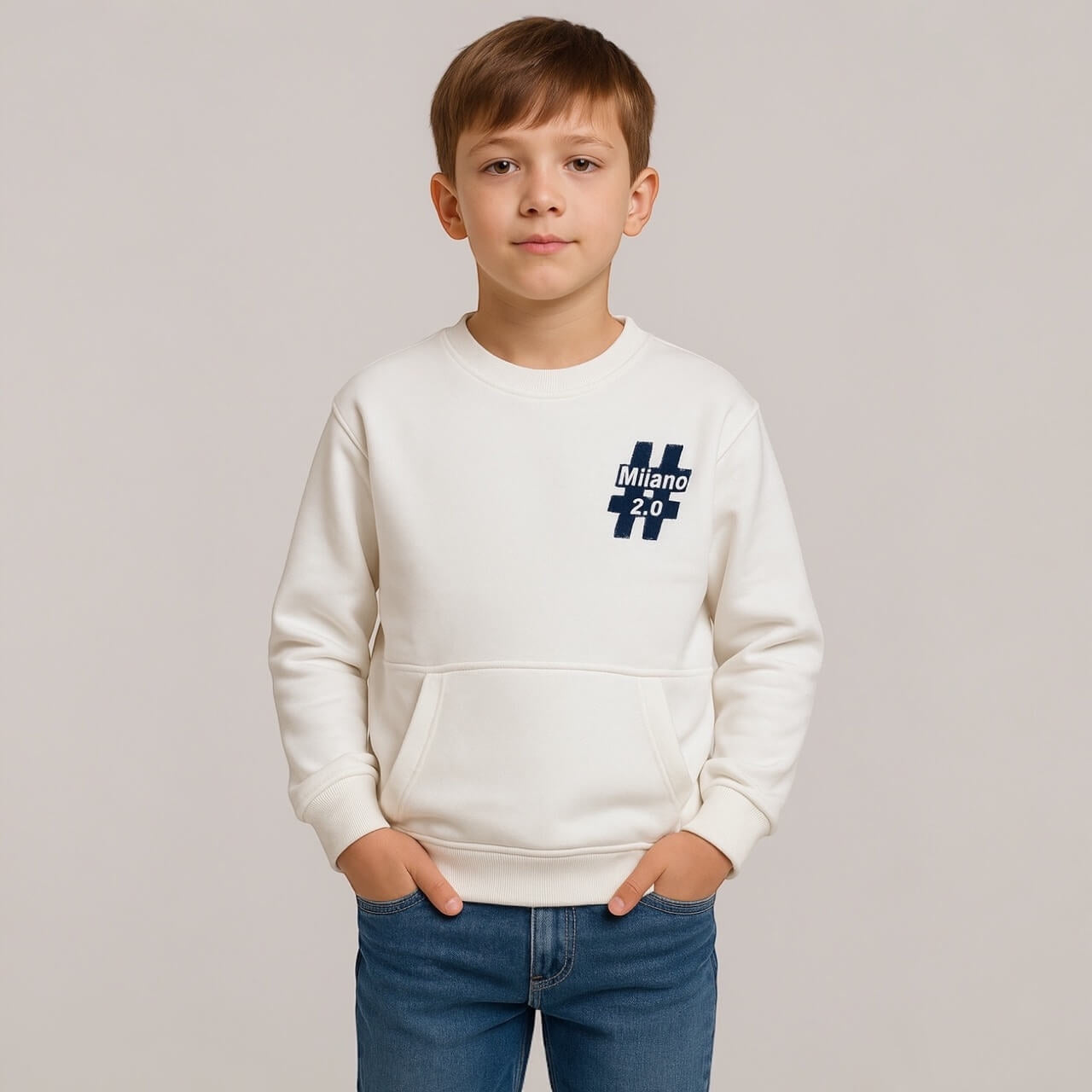 Winter-Sweatshirt. Sweatshirt für Jungen