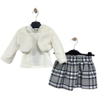 Babyset mit Fellbesatz