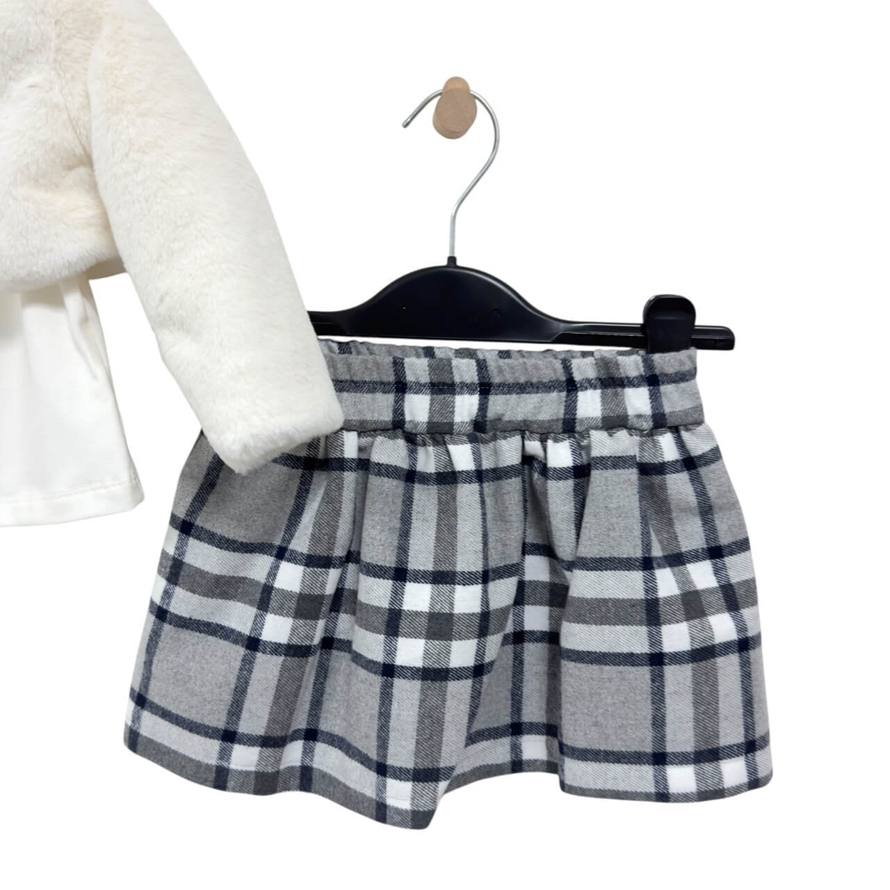 Babyset mit Fellbesatz