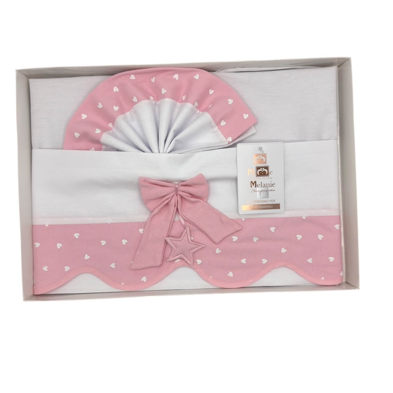 Completo Carrozzina Melanie 100% Cotone