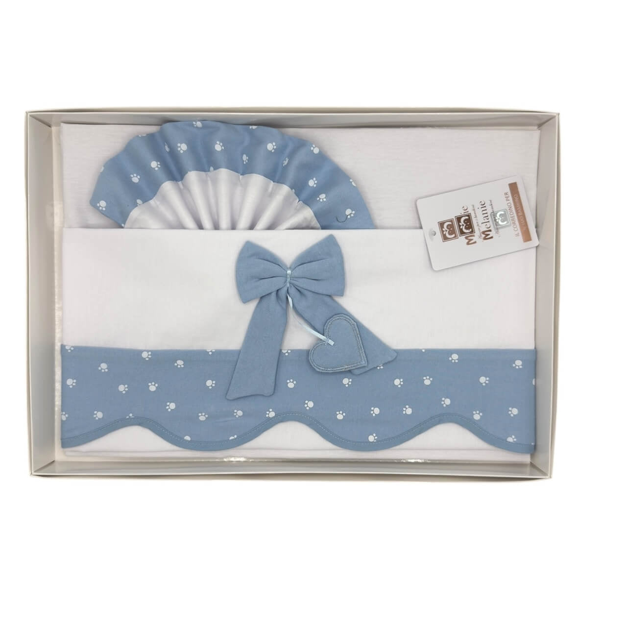 Completo Carrozzina Melanie 100% Cotone