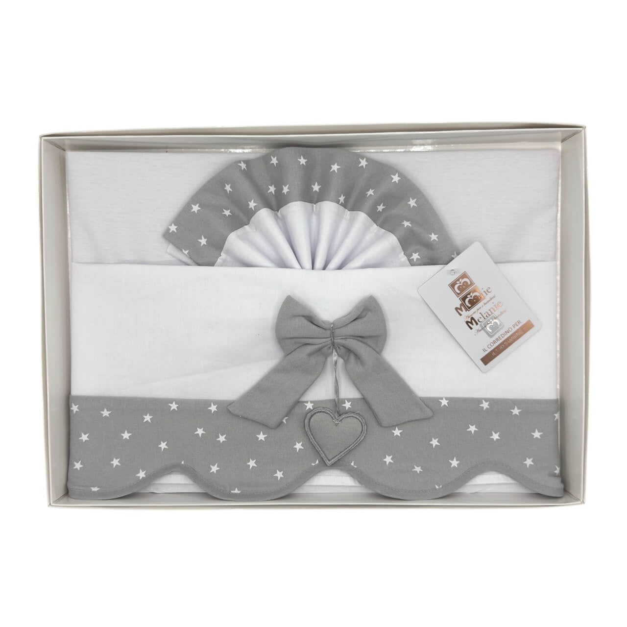 Completo Culla/Lettino Melanie 100% Cotone