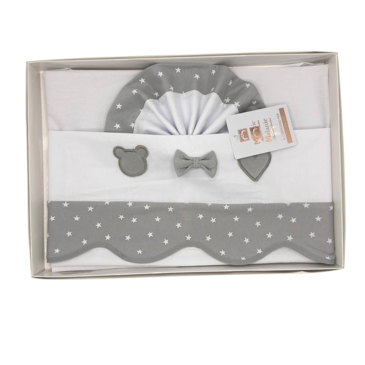 Completo Culla/Lettino Melanie 100% Cotone