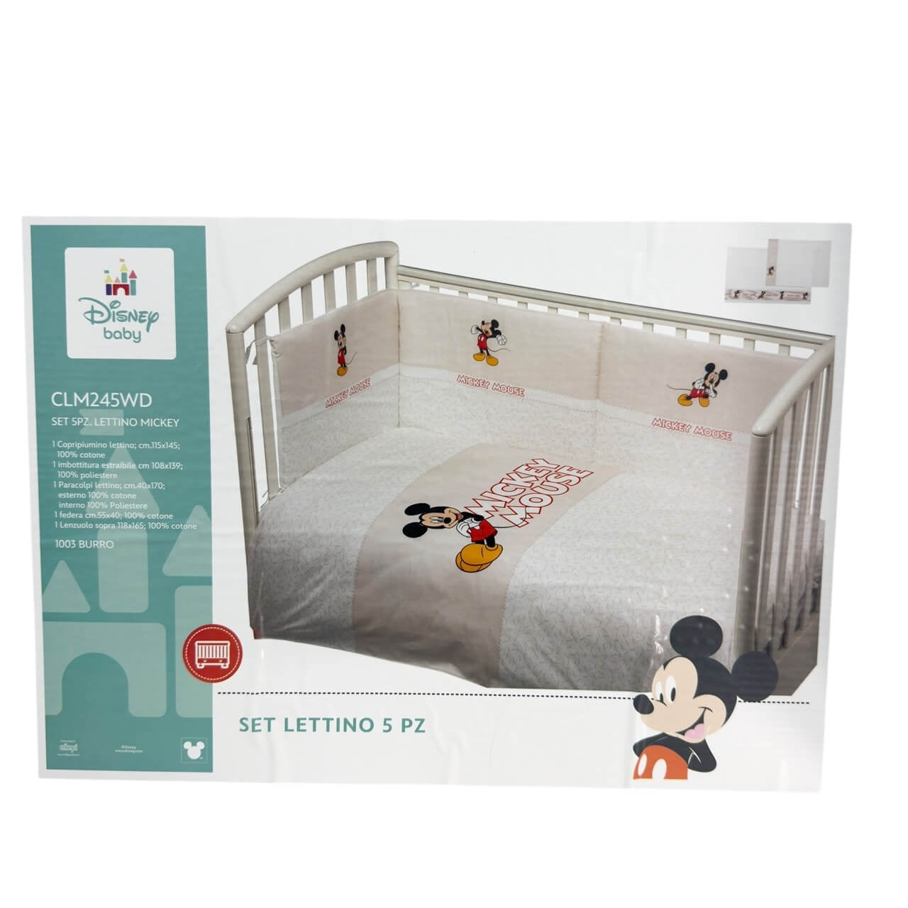 Bettdecken-Set für Kinderbett mit Nestchen + Disney Bettwäsche