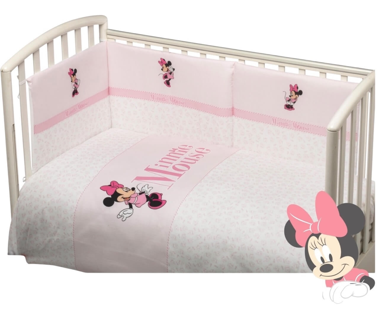 Completo trapunta lettino con paracolpi + Lenzuola Disney