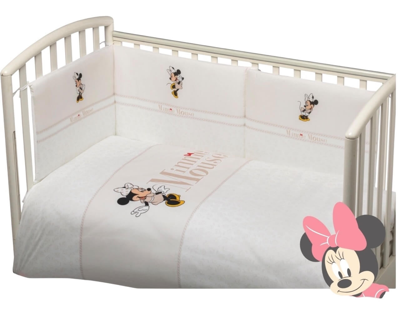 Completo trapunta lettino con paracolpi + Lenzuola Disney