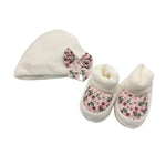 Set Mütze + Schuhe aus Chenille Ellepi