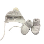 Set Mütze + Schühchen aus Chenille Ellepi
