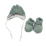 Set Mütze + Schühchen aus Chenille Ellepi