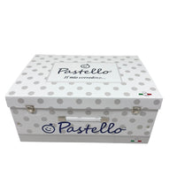 Completo trapunta lettino con lenzuola e paracolpi Pastello