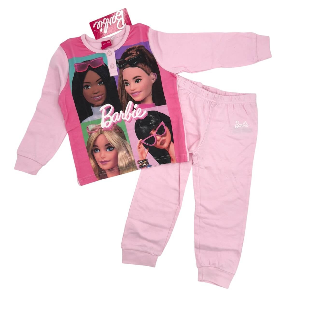 Barbie Pyjama aus wärmender Baumwolle