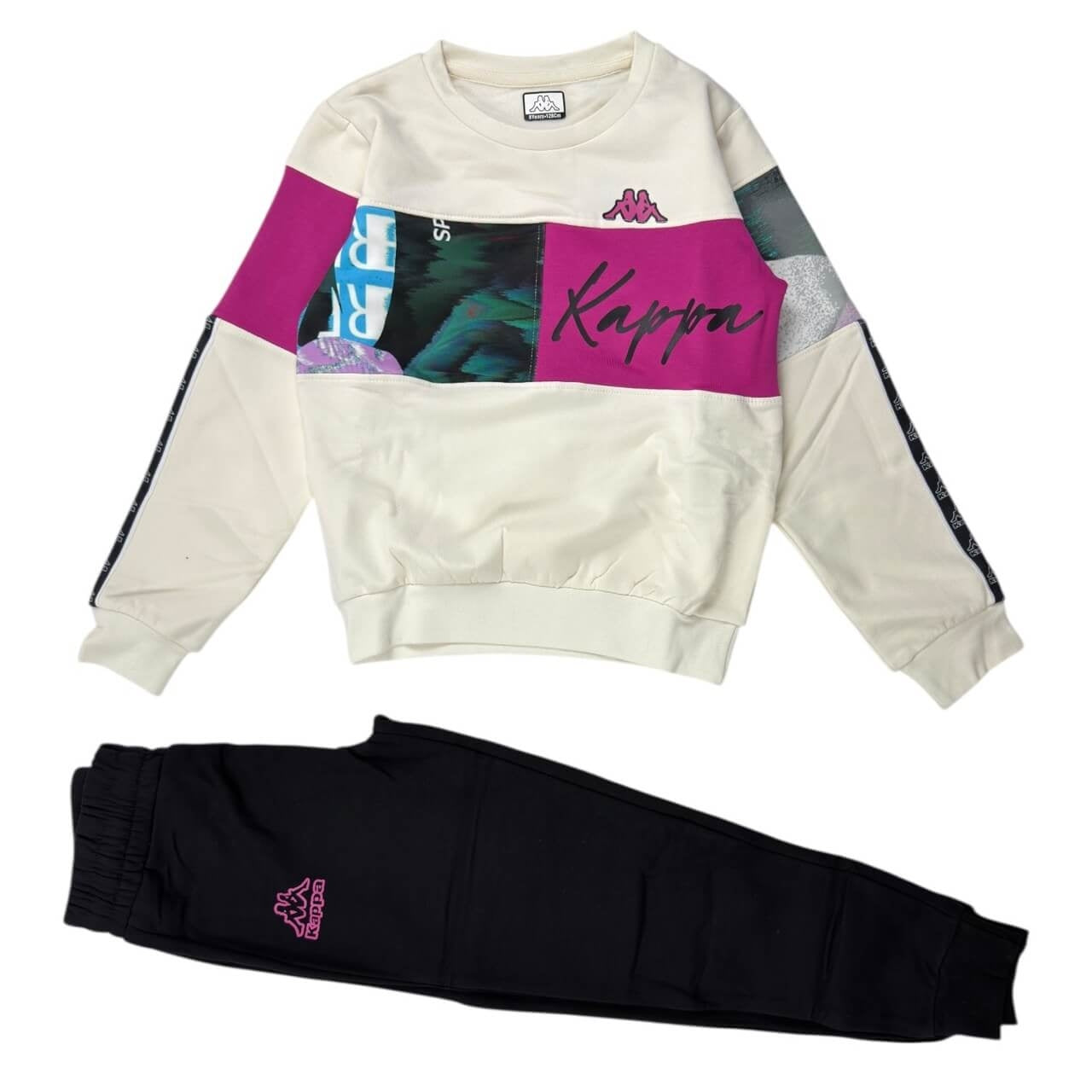 Kappa Mädchen-Sweatshirt-Trainingsanzug