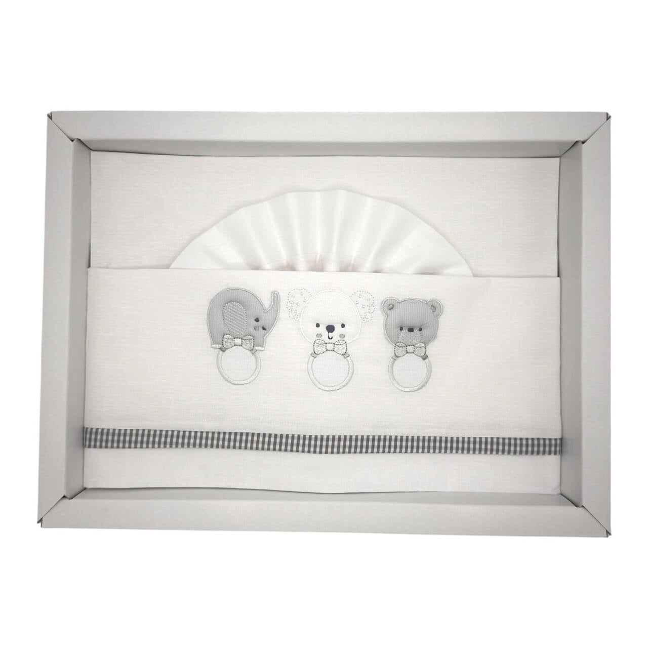 Pastellfarbenes Kinderbett/Kinderbett-Set aus 100 % Baumwolle