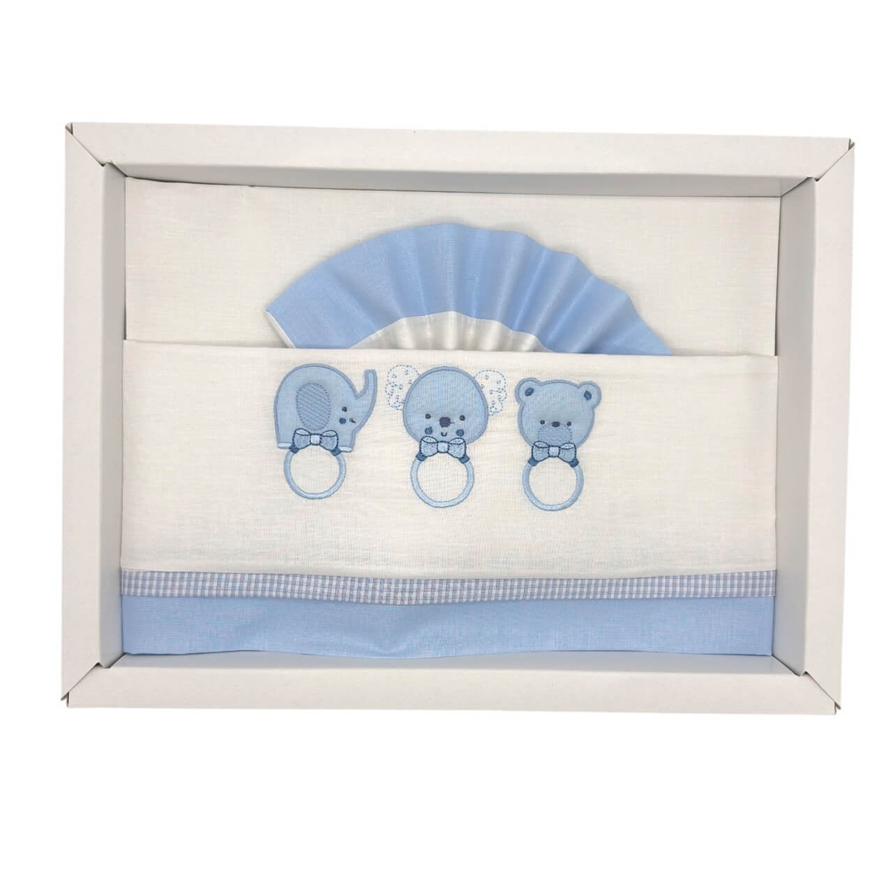 Pastellfarbenes Kinderbett/Kinderbett-Set aus 100 % Baumwolle