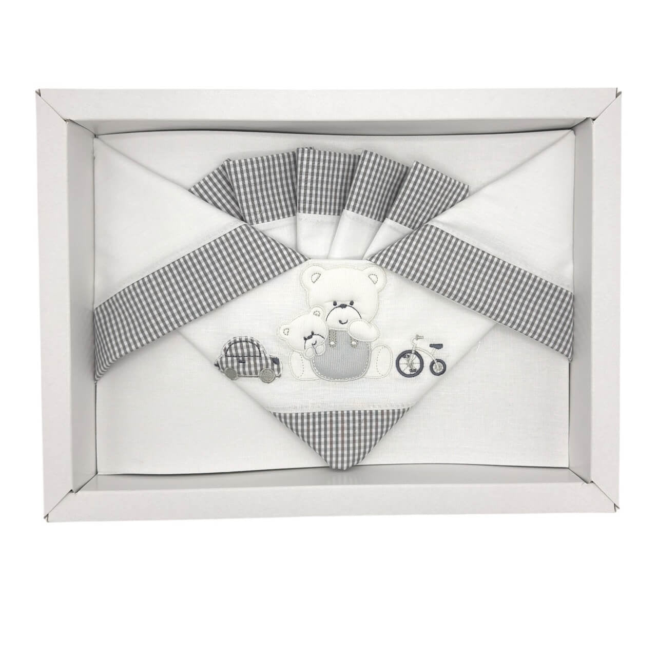 Completo Carrozzina Pastello 100% Cotone