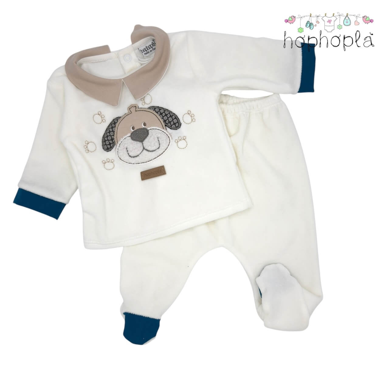 Strampler aus Frottee HopHoplà Thiago