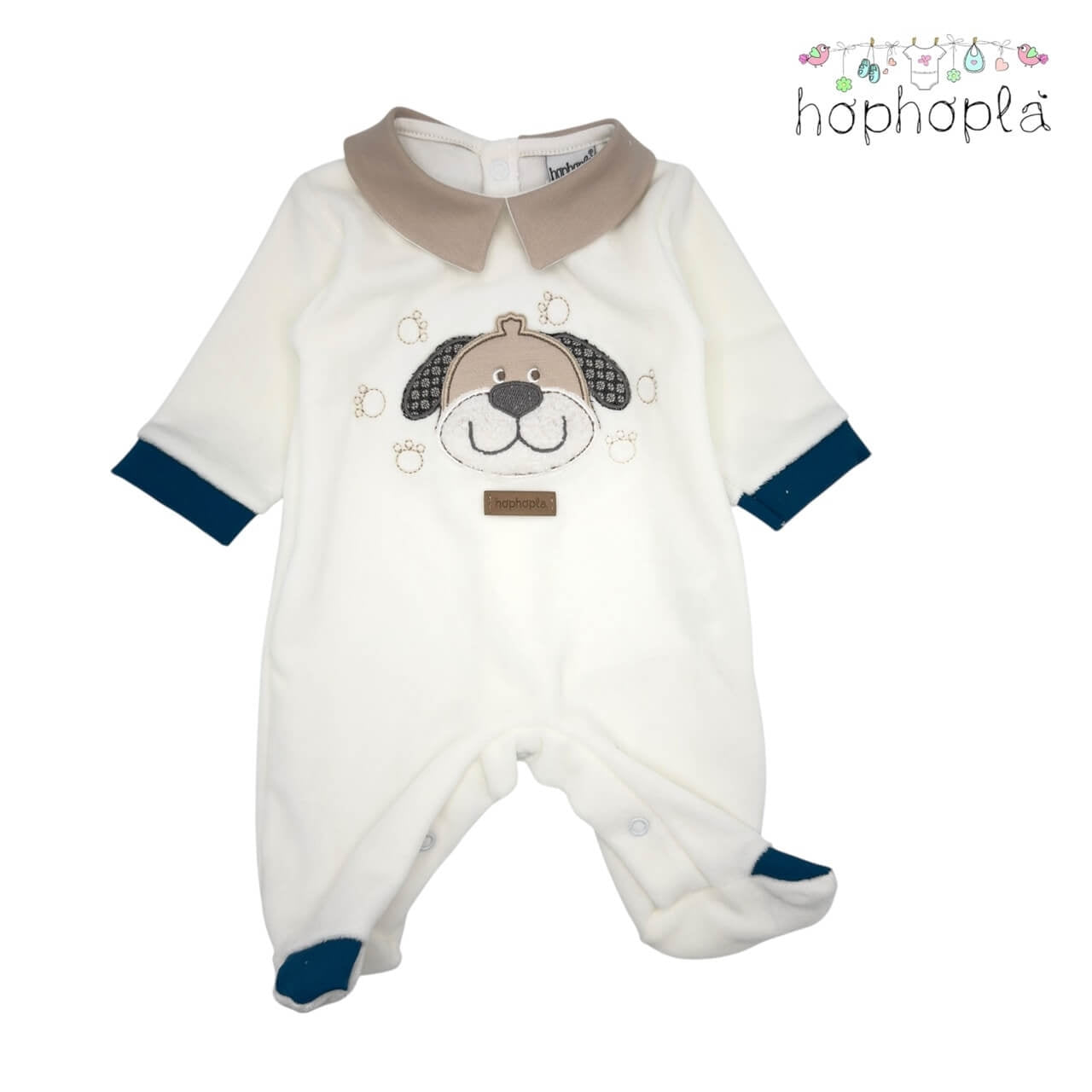 Strampler aus Frottee HopHoplà Thiago