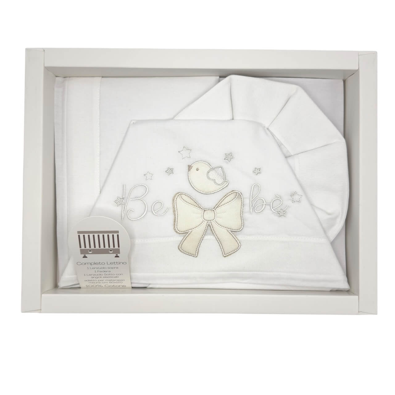 Komplettes Kinderbett Raupe 100% Baumwolle