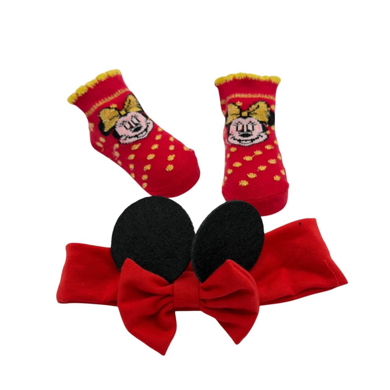 Baby-Minnie-Schuhe + Stirnband-Set