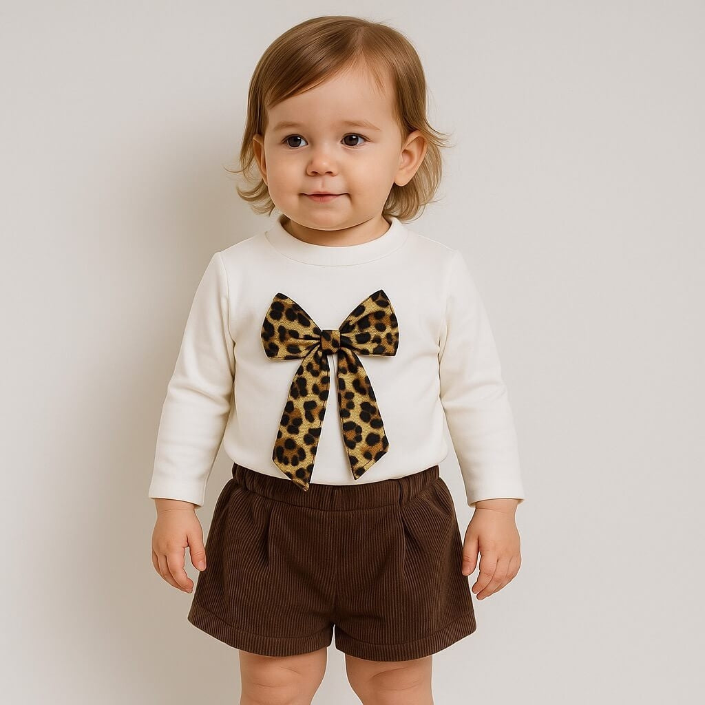 Plüschiges Baby-Mädchen-Outfit