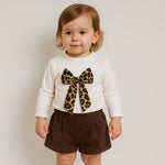 Plüschiges Baby-Mädchen-Outfit