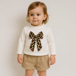 Plüschiges Baby-Mädchen-Outfit