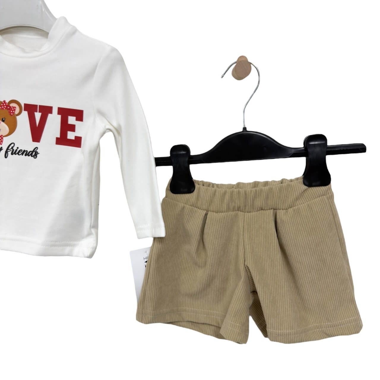 Plüschiges Baby-Mädchen-Outfit