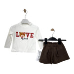 Plüschiges Baby-Mädchen-Outfit