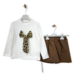 Warmes Baby-Mädchen-Outfit aus Baumwolle