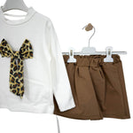 Warmes Baby-Mädchen-Outfit aus Baumwolle