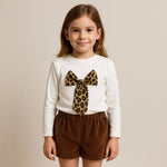 Warmes Baby-Mädchen-Outfit aus Baumwolle