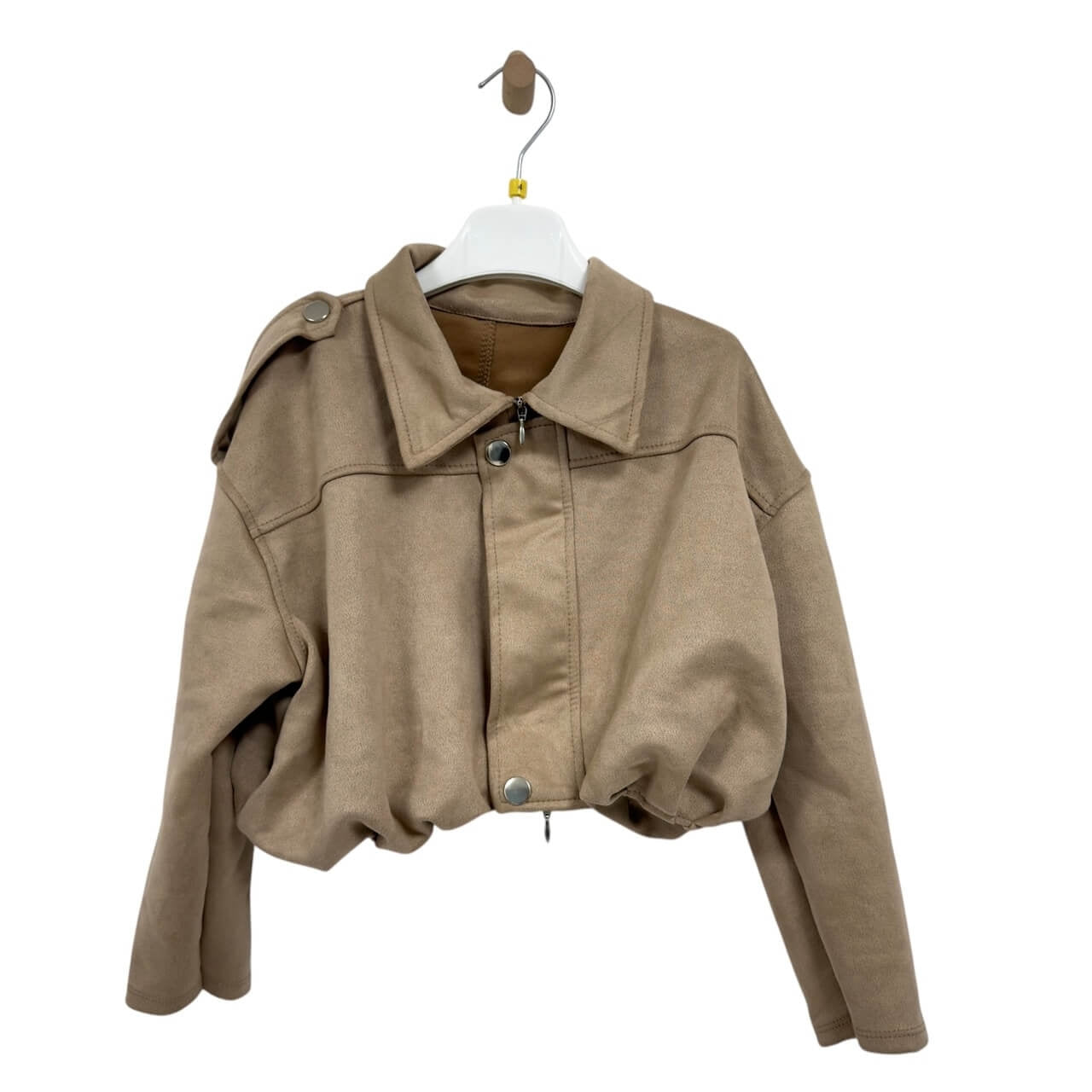 Wildleder-Sweatshirt/Jacke für Mädchen