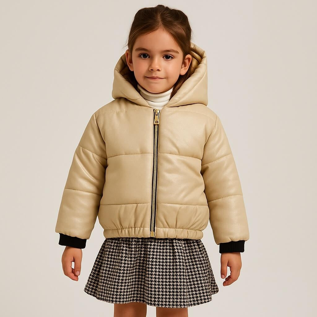 Wattierte Mädchenjacke