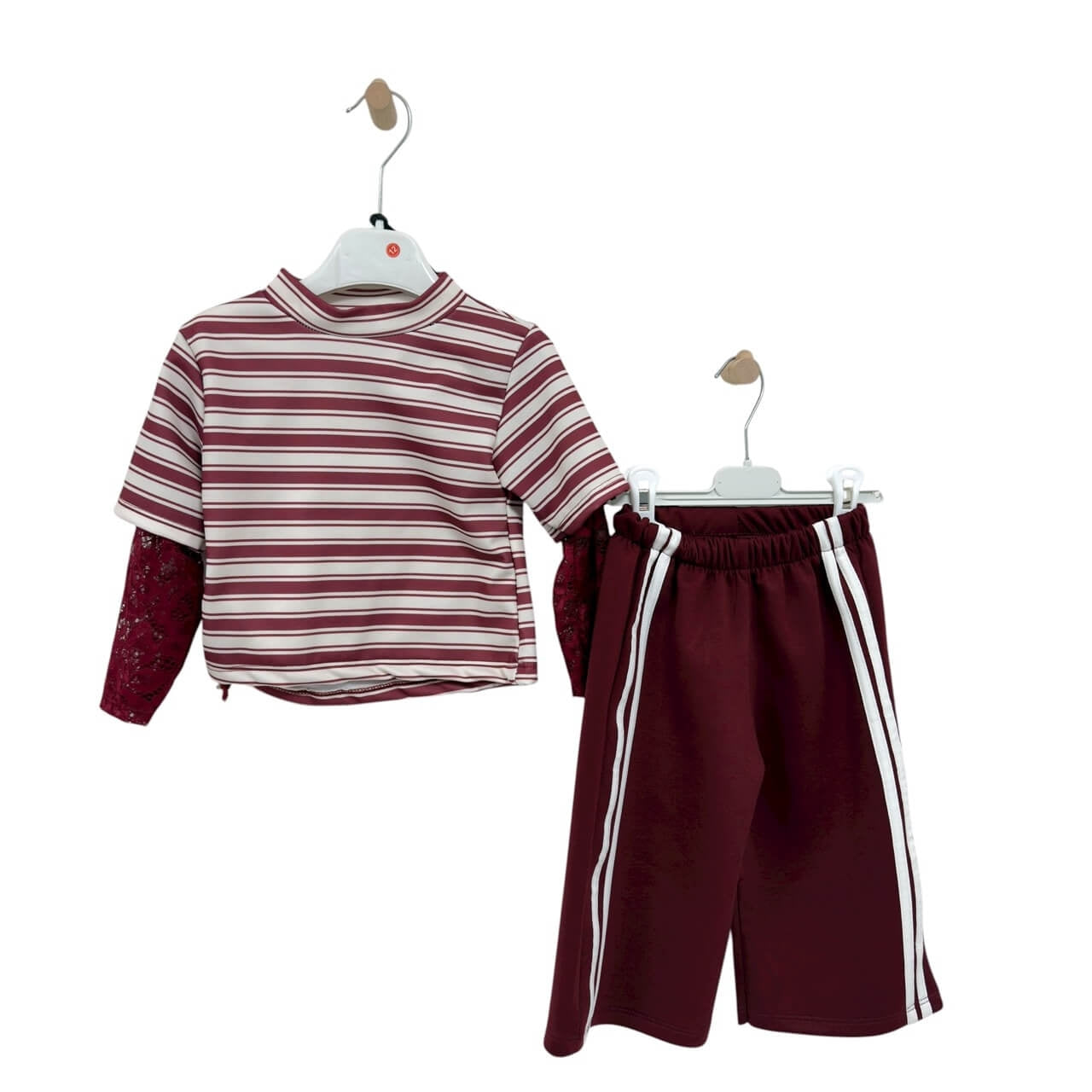 Completo Neonata Invernale Righe