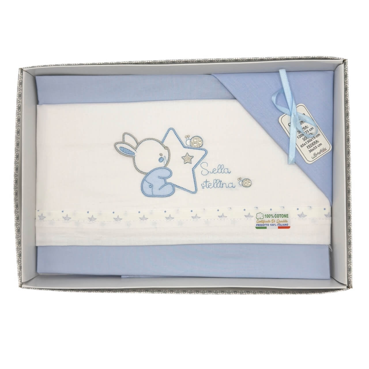 Komplettes Wiegen-/Kinderbett-Set, 100 % Baumwolle