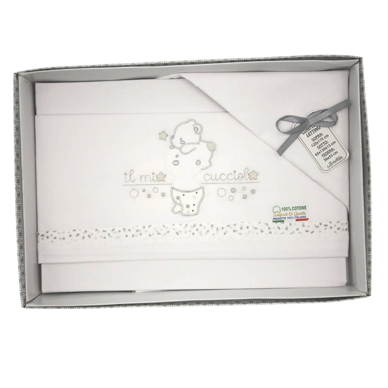 Completo Culla/Lettino Batuffolini 100% Cotone