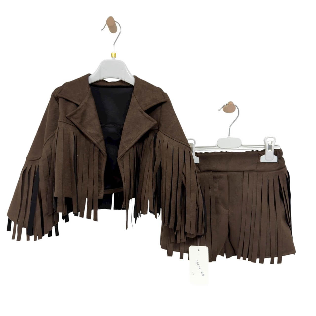 Winterlicher Wildleder-Overall für Babys