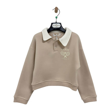 Felpa Invernale Bimba Collo Polo
