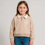 Felpa Invernale Bimba Collo Polo