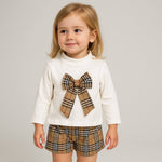 Plüschiges Baby-Mädchen-Outfit