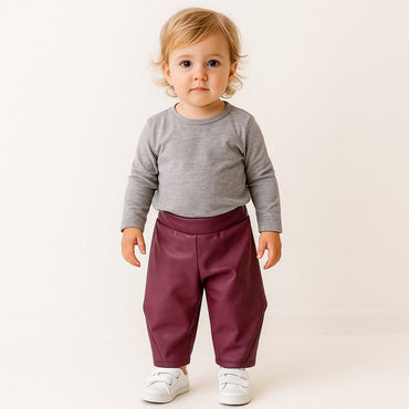 Pantalone in ecopoelle Ballon Neonata