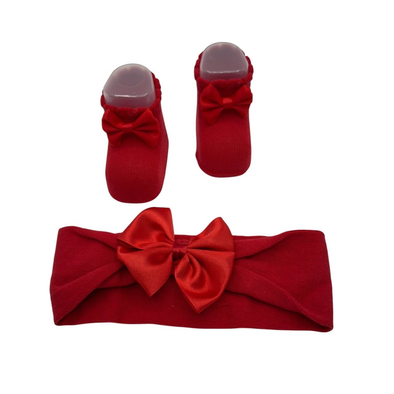 Set Scarpine + Fascia Neonata in Caldo cotone