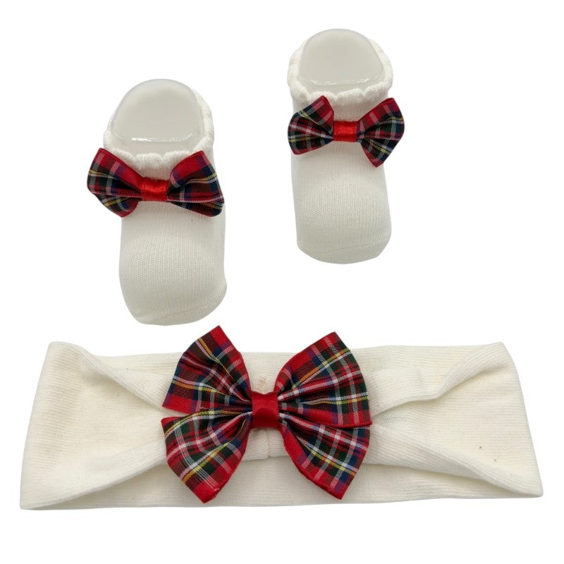 Set Scarpine + Fascia Neonata in Caldo cotone