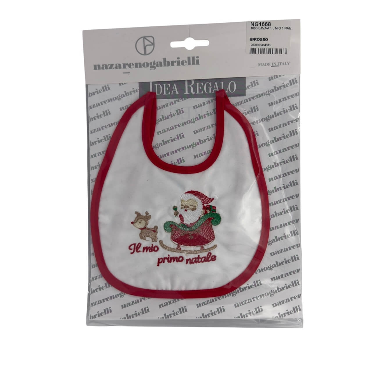 Weihnachtslätzchen mit laminierter Rückseite