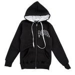Winter-Fleece-Sweatshirt für Jungen, bedruckte Rückseite