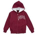 Gefüttertes Winter-Sweatshirt für Kinder, Rückseite bedruckt