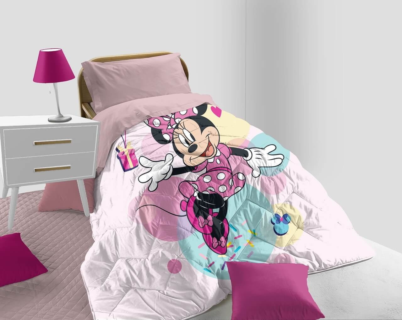 Wintersteppdecke Einzelbett Minnie