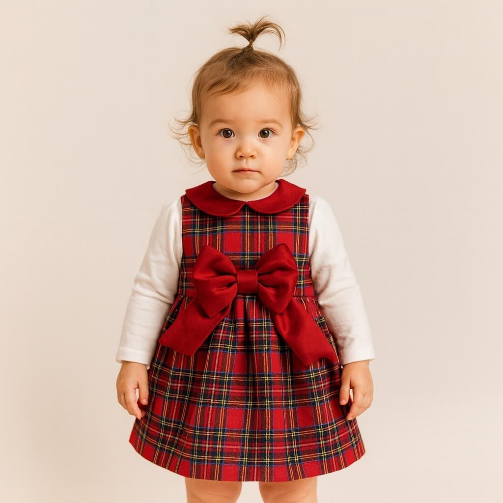 Vestito Scozzese Neonata